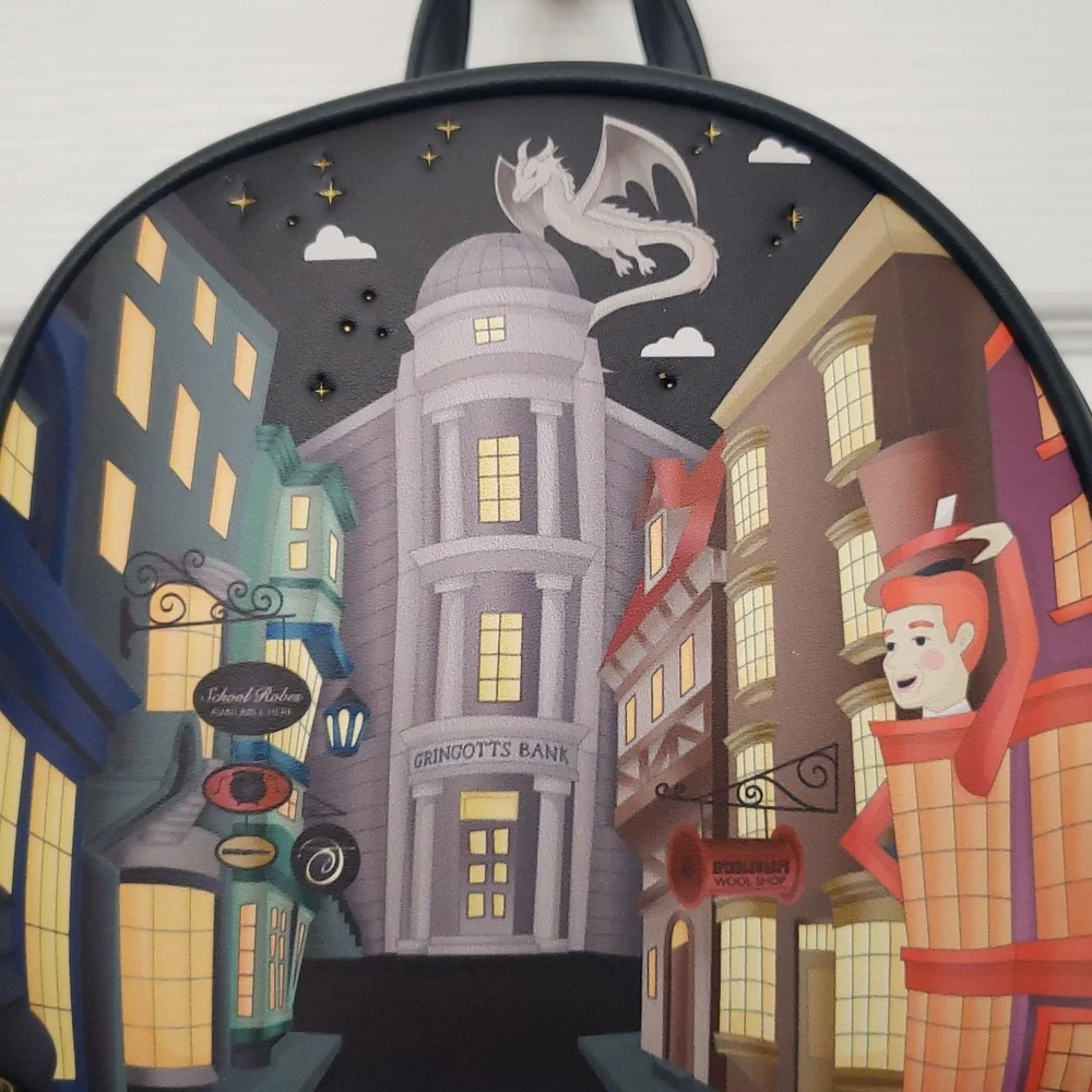 Loungefly Harry Potter Diagon Alley Mini Backpack - Black‎